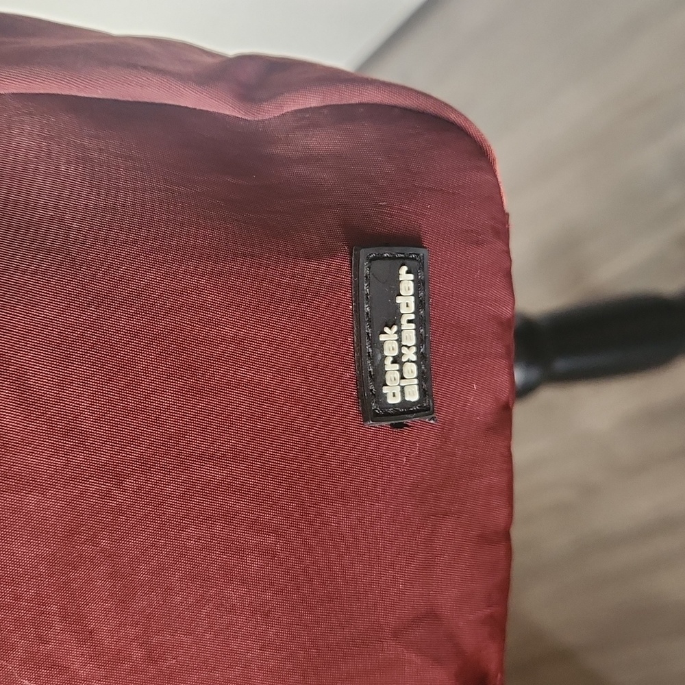 Derek Alexander burgundy nylon crossbody bag - Picture 3 of 8